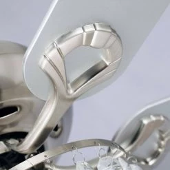 52 in. Indoor Chrome Ceiling Fan with Light Kit and Remote Control by matrix decor -Heath Zenith Shop chrome matrix decor ceiling fans with lights md bbt52 8010bn 4f 1000