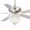 52 in. Indoor Chrome Ceiling Fan with Light Kit and Remote Control by matrix decor 2 52 in. Indoor Chrome Ceiling Fan with Light Kit and Remote Control by matrix decor -Heath Zenith Shop chrome matrix decor ceiling fans with lights md bbt52 8010bn 64 1000