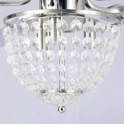 52 in. Indoor Chrome Ceiling Fan with Light Kit and Remote Control by matrix decor -Heath Zenith Shop chrome matrix decor ceiling fans with lights md bbt52 8010bn fa 1000