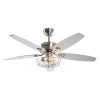 52 in. Chrome Ceiling Fan with Light and Remote Control by matrix decor -Heath Zenith Shop chrome matrix decor ceiling fans with lights md f6236110v 64 1000