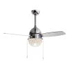 42 in. LED Indoor Chrome Crystal Ceiling Fan with Light by matrix decor 2 42 in. LED Indoor Chrome Crystal Ceiling Fan with Light by matrix decor -Heath Zenith Shop chrome matrix decor ceiling fans with lights md f6273110v 64 1000