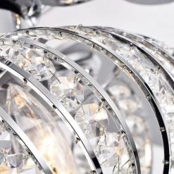 50 in. Indoor Chrome Down Rod Mounted Ceiling Fan with Light with Remote Control by matrix decor -Heath Zenith Shop chrome matrix decor ceiling fans with lights md f6296110v 1d 1000