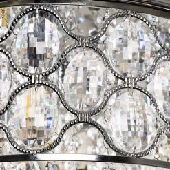 13.75 in. 3-Light Crystal Chrome Flush Mount by matrix decor -Heath Zenith Shop chrome matrix decor flush mount lights md c2262110v 44 1000