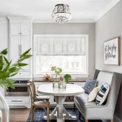 13.75 in. 3-Light Crystal Chrome Flush Mount by matrix decor -Heath Zenith Shop chrome matrix decor flush mount lights md c2263110v 31 1000