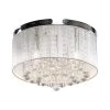 13.75 in. 3-Light Crystal Chrome Flush Mount by matrix decor -Heath Zenith Shop chrome matrix decor flush mount lights md c2266110v 64 1000