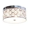 13.75 in. 3-Light Crystal Chrome Flush Mount by matrix decor 2 13.75 in. 3-Light Crystal Chrome Flush Mount by matrix decor -Heath Zenith Shop chrome matrix decor flush mount lights md c2267110v 64 1000