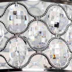13.75 in. 3-Light Crystal Chrome Flush Mount by matrix decor -Heath Zenith Shop chrome matrix decor flush mount lights md c2267110v fa 1000