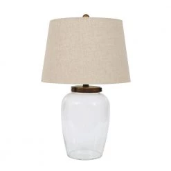 24 in. Clear Table Lamp with Fillable Base by 3R Studios