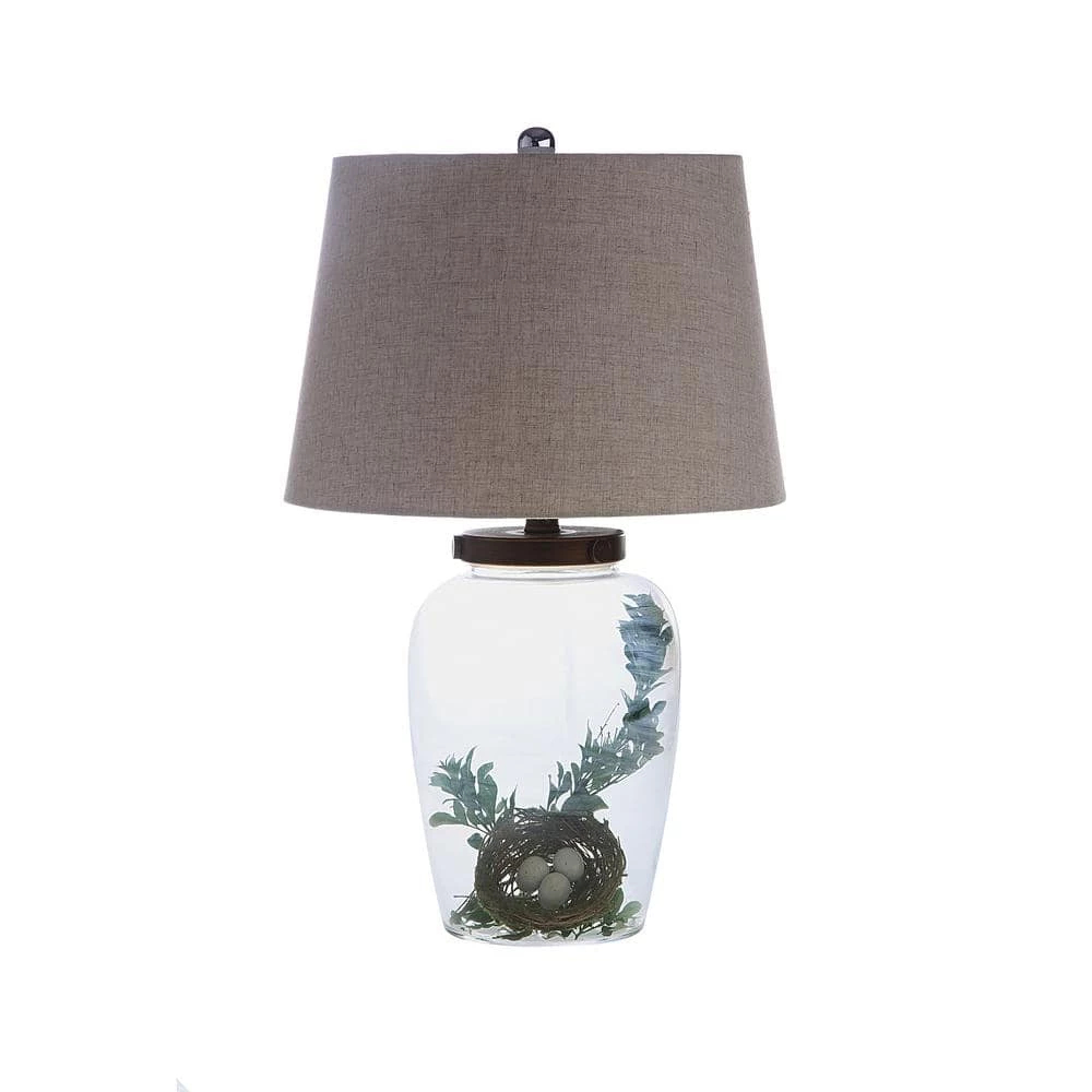 24 in. Clear Table Lamp with Fillable Base by 3R Studios 6 24 in. Clear Table Lamp with Fillable Base by 3R Studios - Image 4