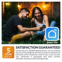 Outdoor 48 ft. Plug-In Edison Bulb LED Smart App-Enabled String Light, Dimmable, E26,2700K, 16-Light Bulbs Included by Newhouse Lighting -Heath Zenith Shop clear newhouse lighting string lights smstring15 44 1000