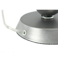 32.75 in. Silver Metal and Glass Table Lamp with Linen Shade by 3R Studios -Heath Zenith Shop gold 3r studios table lamps ec0339 1f 1000