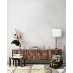 Faceted Metal Table Lamp with Stacked Column Design by 3R Studios -Heath Zenith Shop golden bronze 3r studios table lamps ec0333 31 1000