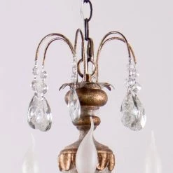 5-Light Golden Vintage Candle Chandelier by matrix decor -Heath Zenith Shop golden matrix decor chandeliers md bb8801 5110v 1d 1000