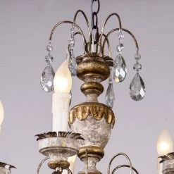 5-Light Golden Vintage Candle Chandelier by matrix decor -Heath Zenith Shop golden matrix decor chandeliers md bb8801 5110v 44 1000