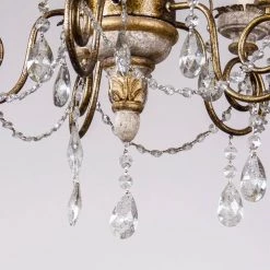 5-Light Golden Vintage Candle Chandelier by matrix decor -Heath Zenith Shop golden matrix decor chandeliers md bb8801 5110v 76 1000