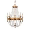 8-Light Golden Vintage Candle Chandelier by matrix decor -Heath Zenith Shop golden matrix decor chandeliers md bb8809 8110v 64 1000