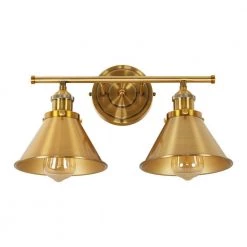 2-Light Golden Sconce Wall Light by matrix decor -Heath Zenith Shop golden matrix decor wall sconces mdbh11809 2110v c3 1000