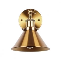 1-Light Golden Sconce Wall Light by matrix decor 10 1-Light Golden Sconce Wall Light by matrix decor -Heath Zenith Shop golden matrix decor wall sconces mdbh11809110v 4f 1000