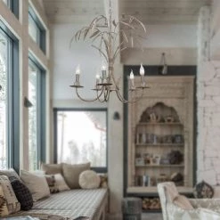 24.1 in. 5-Lights Gray Candle Style Traditional Chandelier by matrix decor -Heath Zenith Shop gray matrix decor chandeliers md bb8815 5110v 31 1000