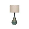 32 in. H Green Glass Table Lamp with Linen Shade by 3R Studios -Heath Zenith Shop green 3r studios table lamps df1947 64 1000