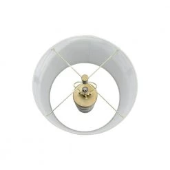 26.25 in. Raw Concrete Pewter Table Lamp with Imprinted Diamond Design and Metal Accents by 3R Studios 12 26.25 in. Raw Concrete Pewter Table Lamp with Imprinted Diamond Design and Metal Accents by 3R Studios -Heath Zenith Shop grey 3r studios table lamps ec0327 1f 1000