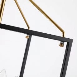 4-Lights Matt Black and Golden Lantern Geometric Chandelier by matrix decor 21 4-Lights Matt Black and Golden Lantern Geometric Chandelier by matrix decor -Heath Zenith Shop matte black and golden matrix decor chandeliers md bbd2265 4gd fa 1000