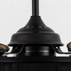 36 in. Indoor Matte Black Ceiling Fan with Remote Control by matrix decor 15 36 in. Indoor Matte Black Ceiling Fan with Remote Control by matrix decor -Heath Zenith Shop matte black matrix decor ceiling fans with lights md f3502bk110v 1d 1000