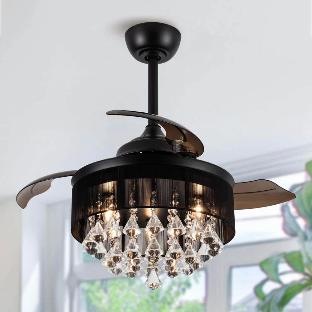 36 in. Indoor Matte Black Ceiling Fan with Remote Control by matrix decor 10 36 in. Indoor Matte Black Ceiling Fan with Remote Control by matrix decor - Image 8