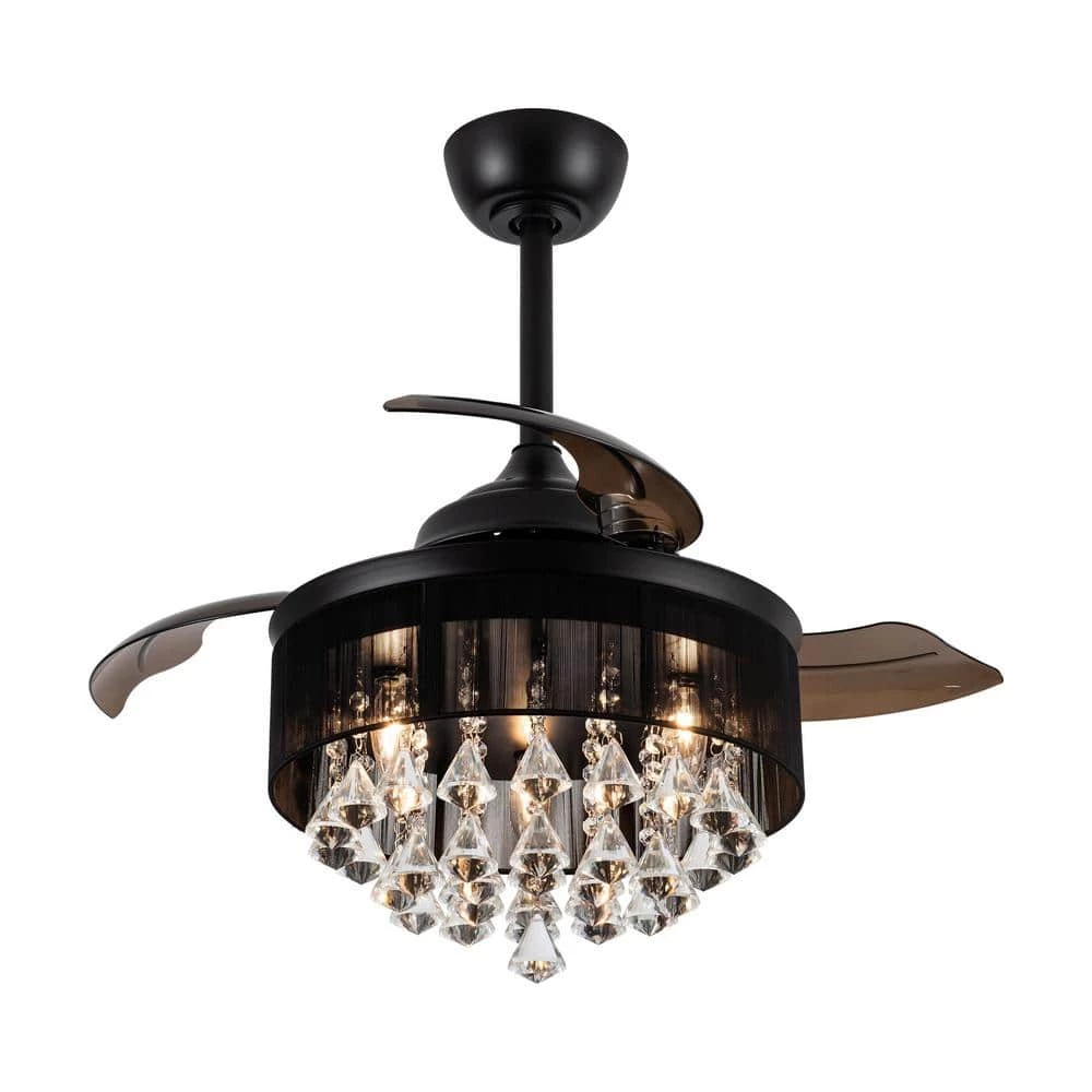 36 in. Indoor Matte Black Ceiling Fan with Remote Control by matrix decor 3 36 in. Indoor Matte Black Ceiling Fan with Remote Control by matrix decor