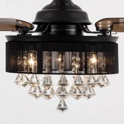 36 in. Indoor Matte Black Ceiling Fan with Remote Control by matrix decor 21 36 in. Indoor Matte Black Ceiling Fan with Remote Control by matrix decor -Heath Zenith Shop matte black matrix decor ceiling fans with lights md f3502bk110v fa 1000