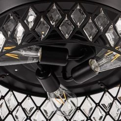 35.83 in Indoor Matte Black Ceiling Fan with Remote and Retractable Blades Included by matrix decor -Heath Zenith Shop matte black matrix decor ceiling fans with lights md f3519110v 1d 1000