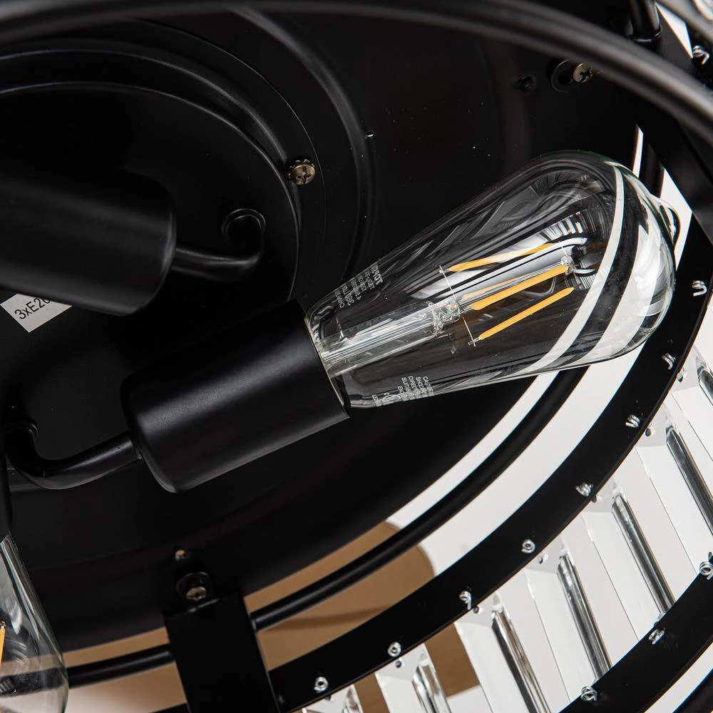 35.83 in. Indoor Matte Black Ceiling Fan with Remote by matrix decor 15 35.83 in. Indoor Matte Black Ceiling Fan with Remote by matrix decor - Image 13