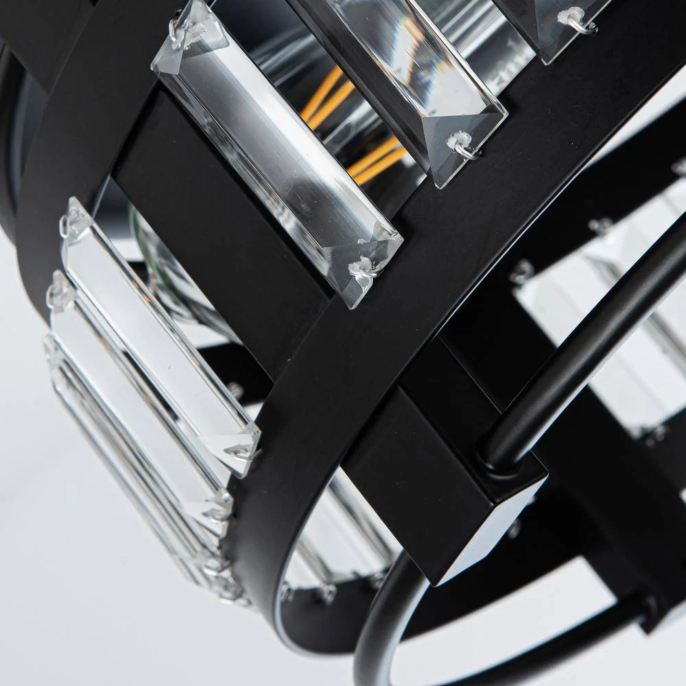 35.83 in. Indoor Matte Black Ceiling Fan with Remote by matrix decor 6 35.83 in. Indoor Matte Black Ceiling Fan with Remote by matrix decor - Image 4