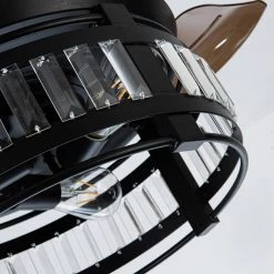 35.83 in. Indoor Matte Black Ceiling Fan with Remote by matrix decor 26 35.83 in. Indoor Matte Black Ceiling Fan with Remote by matrix decor -Heath Zenith Shop matte black matrix decor ceiling fans with lights md f3522110v d4 1000