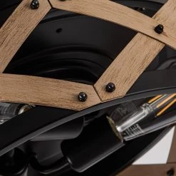 35.83 in. Indoor Matte Black Ceiling Fan with Remote by matrix decor -Heath Zenith Shop matte black matrix decor ceiling fans with lights md f3525110v d4 1000