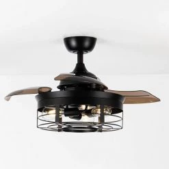 35.83 in. Indoor Matte Black Ceiling Fan with Remote by matrix decor -Heath Zenith Shop matte black matrix decor ceiling fans with lights md f3526110v 1d 1000