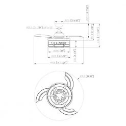 35.83 in. Indoor Matte Black Ceiling Fan with Remote by matrix decor -Heath Zenith Shop matte black matrix decor ceiling fans with lights md f3526110v 4f 1000