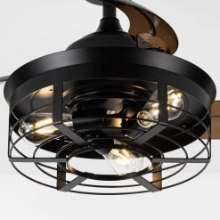 35.83 in. Indoor Matte Black Ceiling Fan with Remote by matrix decor -Heath Zenith Shop matte black matrix decor ceiling fans with lights md f3526110v 66 1000