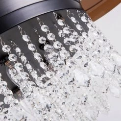 42 in. Indoor Matte Black Retractable Blades Ceiling Fan with Remote Control by matrix decor -Heath Zenith Shop matte black matrix decor ceiling fans with lights md f4706bk110v 1f 1000