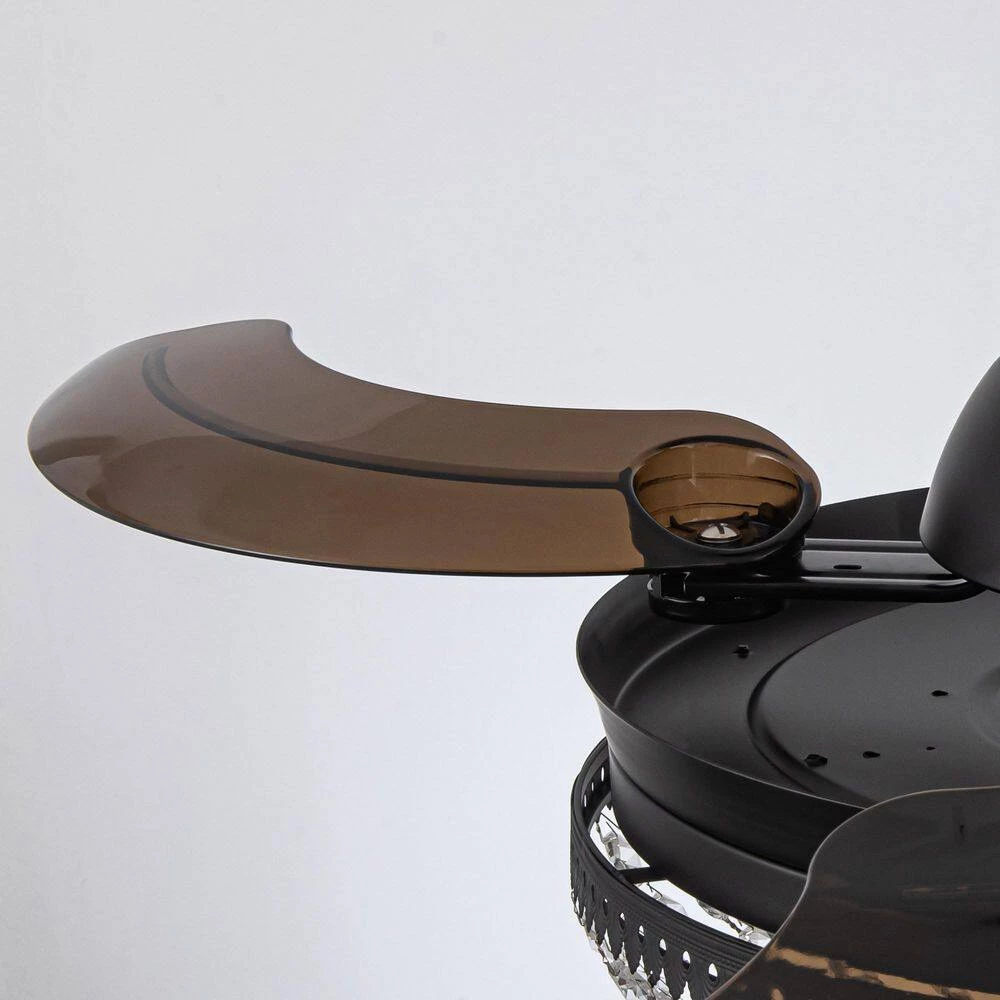 42 in. Indoor Matte Black Retractable Ceiling Fan with Light Kit and Remote Control by matrix decor 17 42 in. Indoor Matte Black Retractable Ceiling Fan with Light Kit and Remote Control by matrix decor - Image 15