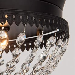 42 in. Indoor Matte Black Retractable Ceiling Fan with Light Kit and Remote Control by matrix decor 29 42 in. Indoor Matte Black Retractable Ceiling Fan with Light Kit and Remote Control by matrix decor -Heath Zenith Shop matte black matrix decor ceiling fans with lights md f4707bk110v 76 1000