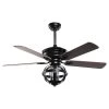 52 in. Indoor Matte Black Ceiling Fan with Light and Remote Control by matrix decor 1 52 in. Indoor Matte Black Ceiling Fan with Light and Remote Control by matrix decor -Heath Zenith Shop matte black matrix decor ceiling fans with lights md f6238110v 64 1000