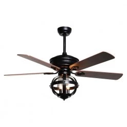 52 in. Indoor Matte Black Ceiling Fan with Light and Remote Control by matrix decor 10 52 in. Indoor Matte Black Ceiling Fan with Light and Remote Control by matrix decor -Heath Zenith Shop matte black matrix decor ceiling fans with lights md f6238110v c3 1000