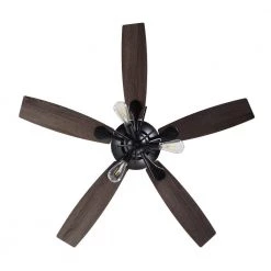 52 in. Indoor Matte Black Ceiling Fan with Light and Remote Control by matrix decor 15 52 in. Indoor Matte Black Ceiling Fan with Light and Remote Control by matrix decor -Heath Zenith Shop matte black matrix decor ceiling fans with lights md f6251110v fa 1000