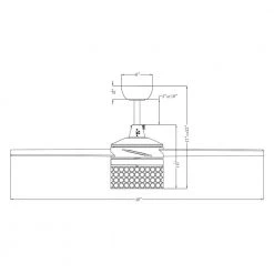 48 in Indoor Matte Black Ceiling Fan with Remote Control by matrix decor -Heath Zenith Shop matte black matrix decor ceiling fans with lights md f6306110v 1d 1000