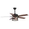 52 in. Indoor Matte Black Ceiling Fan with Remote Control by matrix decor -Heath Zenith Shop matte black matrix decor ceiling fans with lights md f6340110v 64 1000
