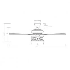 52 in. Indoor Matte Black Ceiling Fan with Remote Control by matrix decor -Heath Zenith Shop matte black matrix decor ceiling fans with lights md f6340110v a0 1000