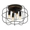 11.8 in. 4-Light Matte Black Flush Mount Ceiling Light by matrix decor -Heath Zenith Shop matte black matrix decor flush mount lights hlc 27147 4a bk 64 1000