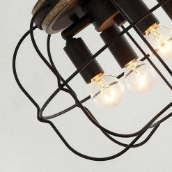 11.8 in. 4-Light Matte Black Flush Mount Ceiling Light by matrix decor 24 11.8 in. 4-Light Matte Black Flush Mount Ceiling Light by matrix decor -Heath Zenith Shop matte black matrix decor flush mount lights hlc 27147 4a bk fa 1000