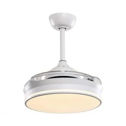 36 in. Integrated LED Indoor Matte White Ceiling Fan with Light Kit and Remote Control by matrix decor -Heath Zenith Shop matte white matrix decor ceiling fans with lights mdf3513110v fa 1000